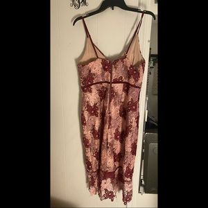 Endless Elegance Mauve Multi Lace Bodycon dress